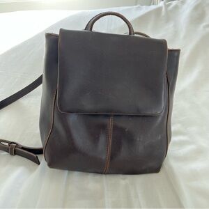 Vintage Mini Leather Backpack